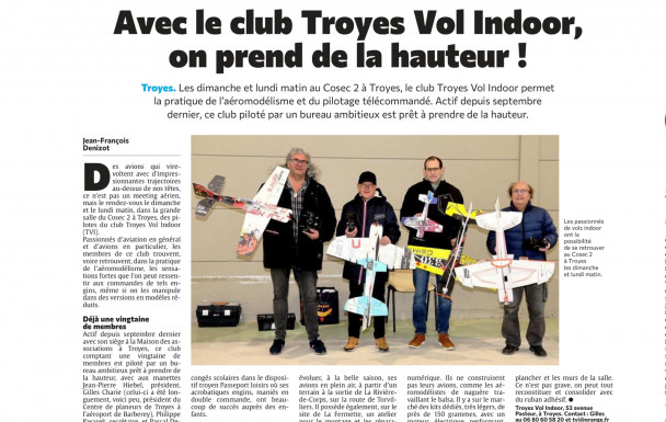 Article de presse Est-Eclair du 03/12/2025